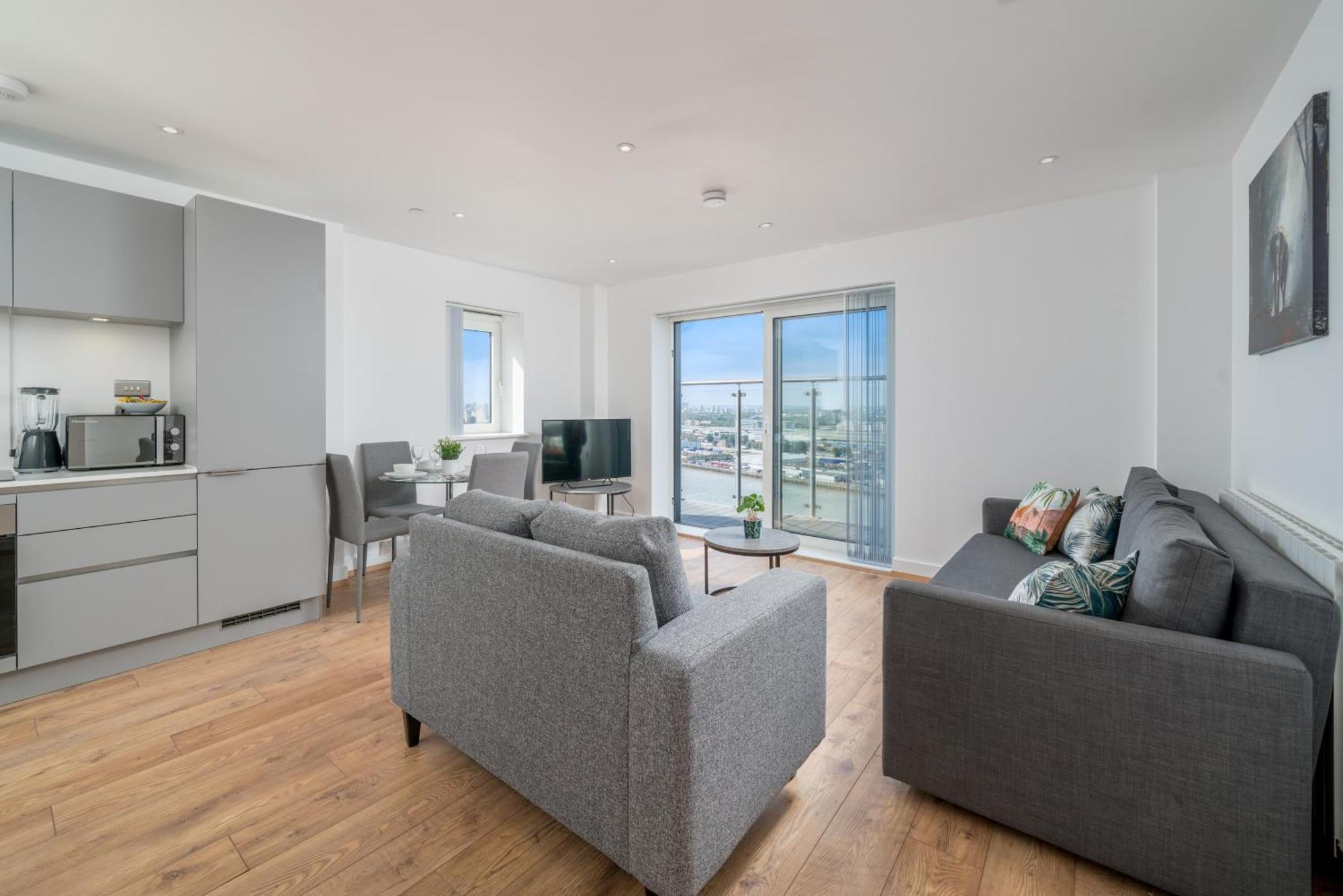 Skyvillion - London River Thames Top Floor Apartments By Woolwich Ferry, Mins To London Excel, O2 Arena , London City Airport With Parking Exteriör bild